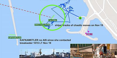 Türk ve Ukrayna'ya ait iki yük gemisi çarpıştı
