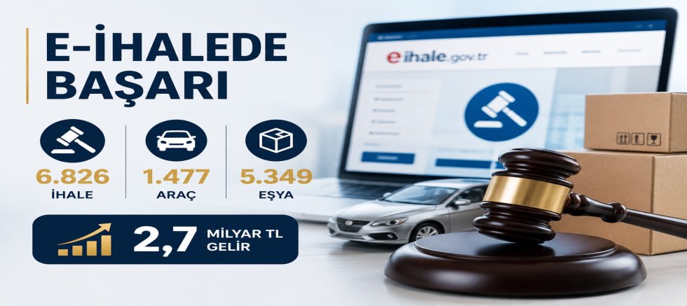 E-İhaleden Hazine'ye 2,7 Milyar TL