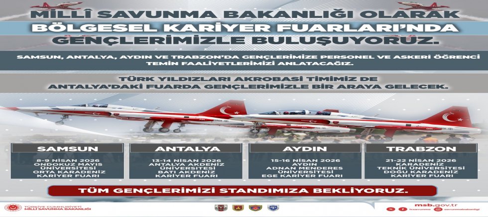 Millî Savunma Bakanlığı Gençlerle Kariyer Fuarlarında Buluşuyor