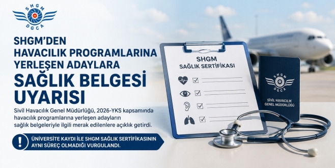 SHGM’den Sağlık Belgesi Uyarısı