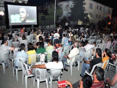 Açık havada sinema keyfi