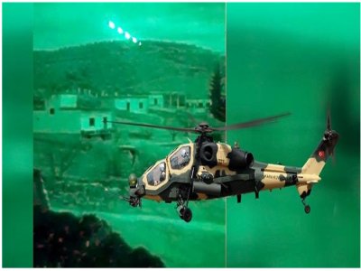 AFRİN`DE  HELİKOPTERLER  DOKUZ TERÖRİSTİ ÖLDÜRDÜ