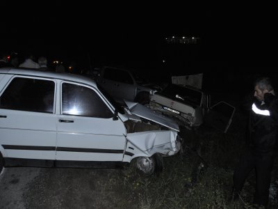 Afşin’de zincirleme kaza: 1 ölü, 4 yaralı