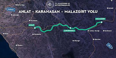 AHLAT-KARAHASAN-MALAZGİRT YOLU HİZMETE AÇILDI