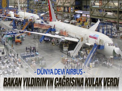 Airbus Çorlu`ya Yatırım Yapacak