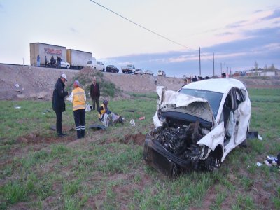 Aksaray’da otomobil takla attı: 1 ölü