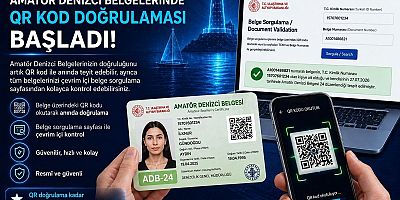 Amatör Denizci Belgelerinde QR Kod Dönemi Başladı