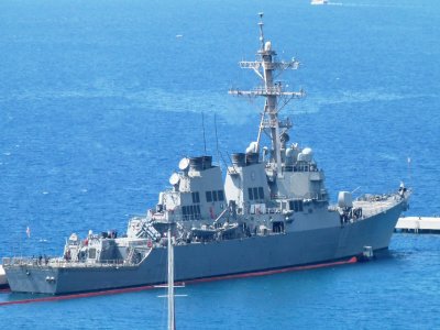 Amerikan savaş gemisi Bodrum’da