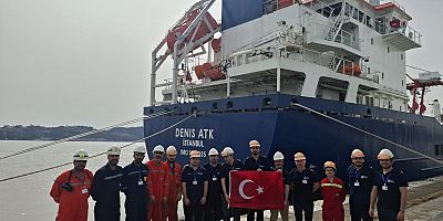 ATAKO'nun DENIS ATK isimli kimyasal/petrol tankeri Türk Bayrağı çekti