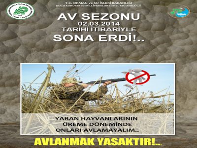 Av sezonu sona erdi
