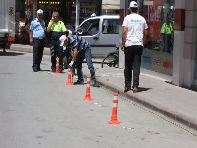 Bafra ilçesinin trafiği dubalara emanet