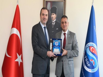 BAŞKAN KIRAN, TÜRKİYE SUALTI SPORLARI FEDERASYONUNU ZİYARET ETTİ