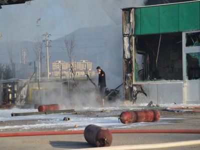 Bolu’da doğalgaz dolum tesisinde patlama: 1 hafif yaralı