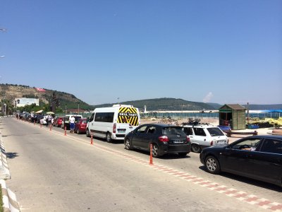 Çanakkale'deki feribot kuyruğu devam ediyor