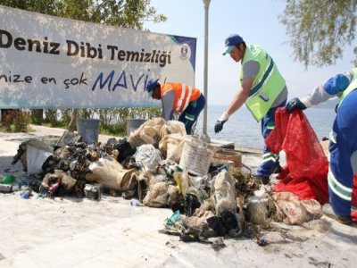 DENİZ TEMİZLİĞİ BU HAFTA KADIKALESİ’NDE YAPILDI