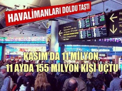 DHMİ Kasım Ayı İstatistiklerini Açıkladı