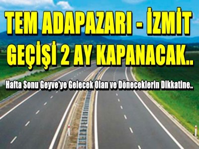 Dikkat! Tem’De Büyük Çalışma Başlıyor…