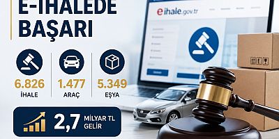 E-İhaleden Hazine'ye 2,7 Milyar TL
