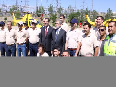 Elektrik iletim hatlarını denetleyecek helikopterler hazır