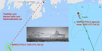 Feribotta çatlak oluştu, yolcular tahliye edildi