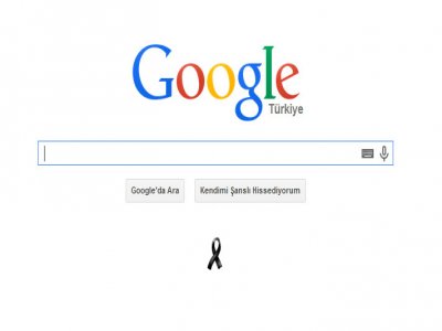 Google'dan Soma için siyah kurdele