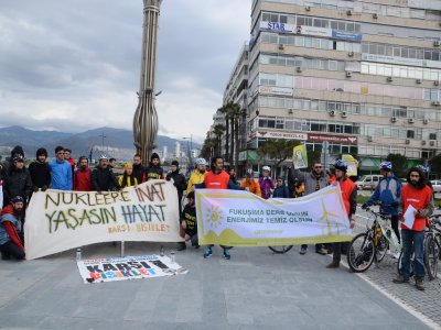Greenpeace ve Karşı Bisiklet Grubu, nükleere karşı pedal çevirdi