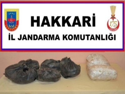 Hakkari'de 29 kilo eroin,10 kilo esrar ele geçirildi