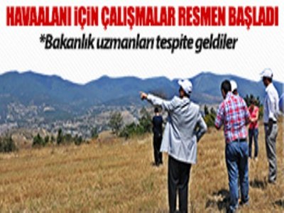 Havaalanı Yapımı İçin Çalışmalar Başladı