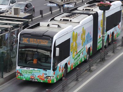 İETT, Çevreci Görselle Kaplanan Metrobüs İle Çevre Duyarlılığına Dikkat Çekti