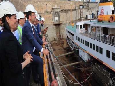 İMAMOĞLU, HALİÇ TERSANESİ’NİN HALKA AÇIK ÜRETİM YAPAN BİR MERKEZ OLMASINI İSTEDİ