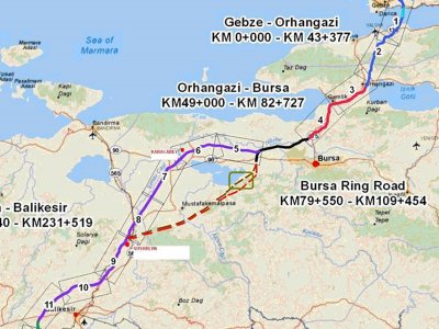 İstanbul-İzmir Yolu 36 Aya Bitiyor