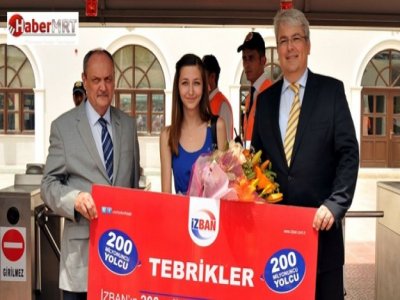İZBAN 200 Milyonuncu Yolcusunu Taşıdı