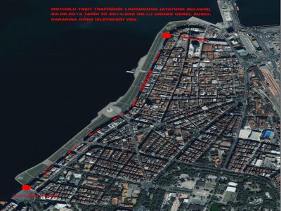 İzmir Kordonboyu Araç Trafiğine Kapatılıyor