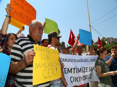 İzmir'de Konak Tünelleri protestosu