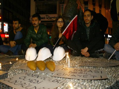 Kadıköy'de Soma eylemi