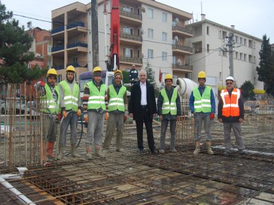 Katlıotopark’ın son betonu atıldı