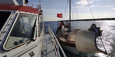 KEGM'den Arızalanan Tekneye Müdahale