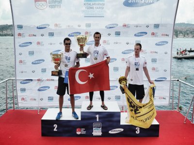 Kıtalararası Yüzme Yarışının Galibi Hasan Emre Musluoğlu Oldu