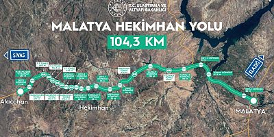 MALATYA-HEKİMHAN YOLU 22 EKİM’DE HİZMETE AÇILIYOR
