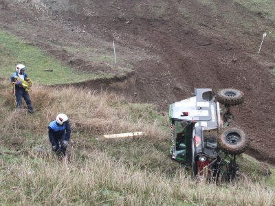 Offroad kupası yarışlarında korkutan kazalar