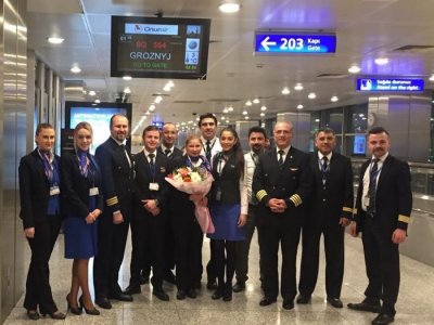 ONUR AIR GROZNI`YE İLK SEFERİNİ GERÇEKLEŞTİRDİ
