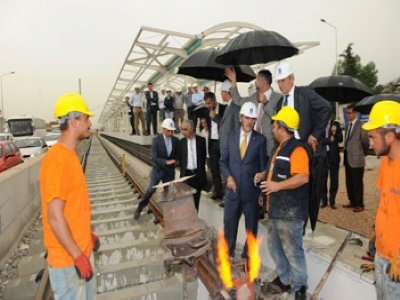 Raylar Kentin Doğusuyla Buluşmaya Başladı