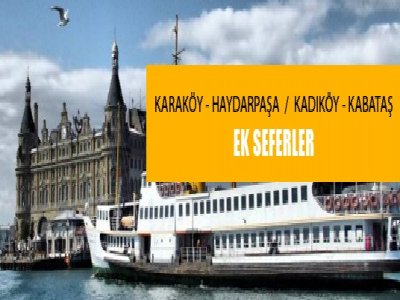 Şehir Hatları`nda Ek Sefer Düzenlemesi