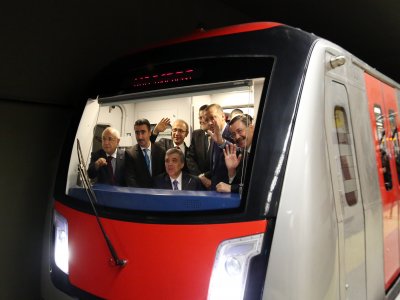 Sincan Metrosunda İlk Seferi Cumhurbaşkanı Gül Yaptı