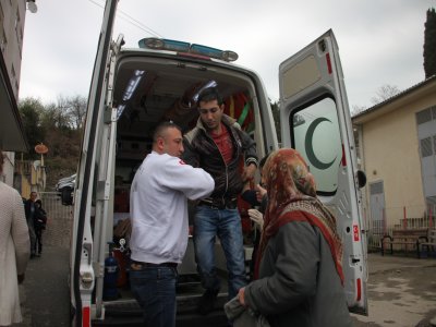Sobadan sızan gazdan zehirlenen ana oğul hastaneye kaldırıldı