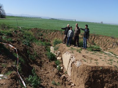 Sulama kanalı çalışmasında tarihî köprü ortaya çıktı