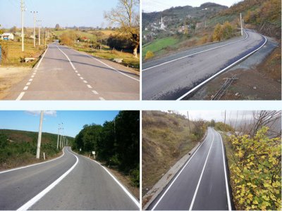 Tablo Güzelliğinde Köy Yolları