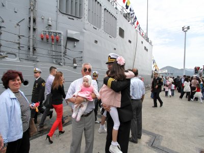 TCG Gelibolu Fırkateyni143 gün sonra yuvaya döndü