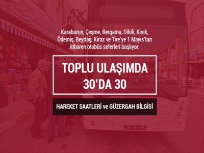 Toplu Ulaşımda 30`da 30