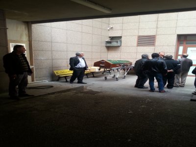 Trafik kazasında ölen beş gencin cenazeleri alındı